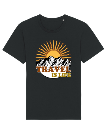 Travel Is Life Black