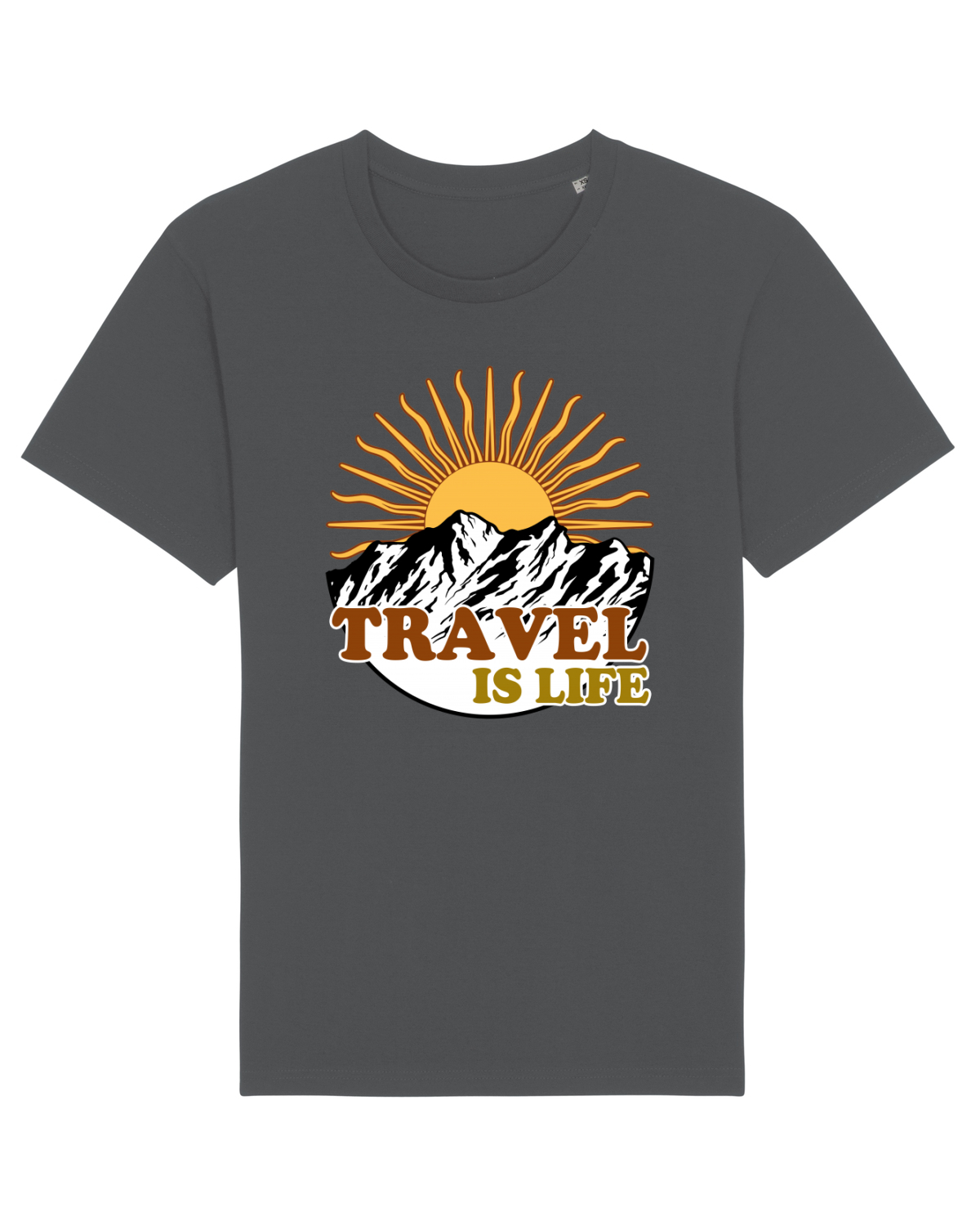 Tricou mânecă scurtă Unisex Rocker Anthracite