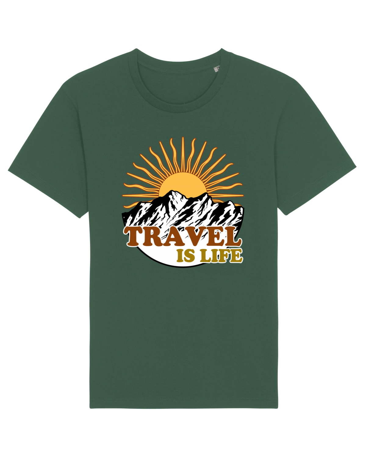 Tricou mânecă scurtă Unisex Rocker Bottle Green