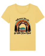Wherever You Go Go With Your Heart Tricou mânecă scurtă guler larg fitted Damă Expresser