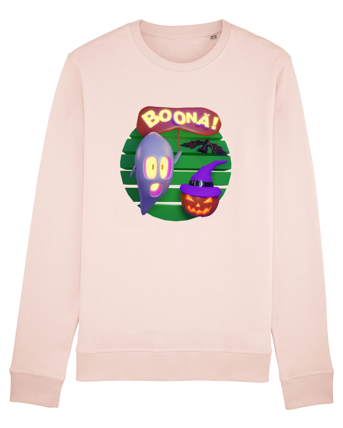 Bluză mânecă lungă Unisex Rise Candy Pink