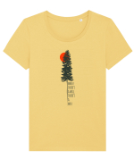 Where there's a will, There's a way, Tricou mânecă scurtă guler larg fitted Damă Expresser