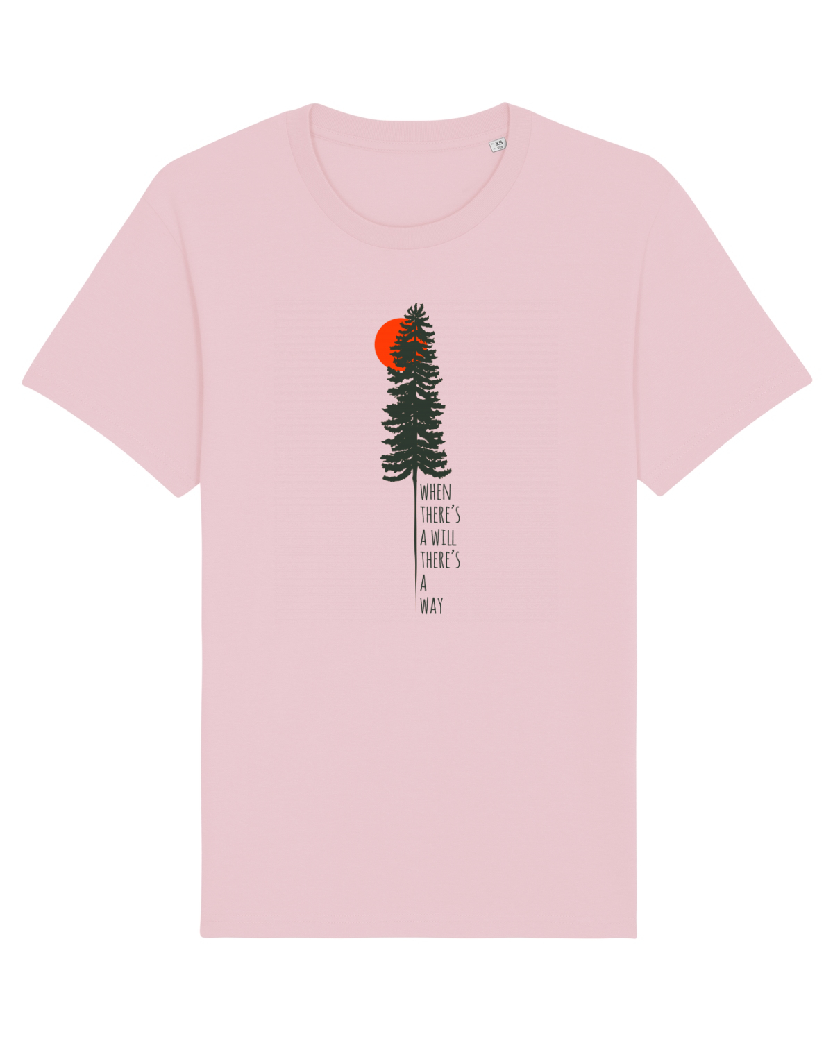 Tricou mânecă scurtă Unisex Rocker Cotton Pink