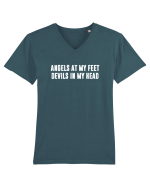 Angels Devils Tricou mânecă scurtă guler V Bărbat Presenter