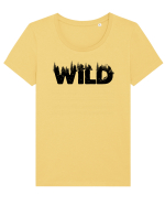 WILD Tricou mânecă scurtă guler larg fitted Damă Expresser