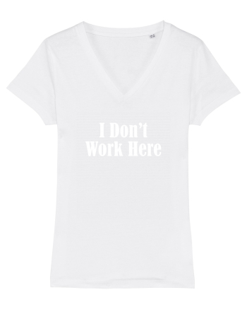 I don't work here White