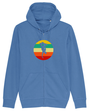 Retro Skateboarding Sunset - Skater For Life Bright Blue