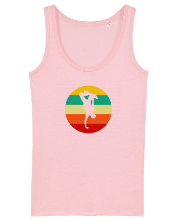 Retro Skateboarding Sunset - Skater For Life Cotton Pink