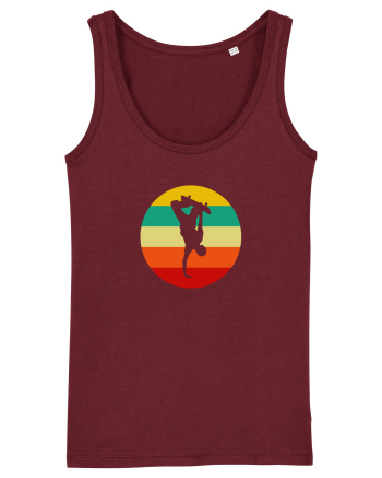 Retro Skateboarding Sunset - Skater For Life Burgundy