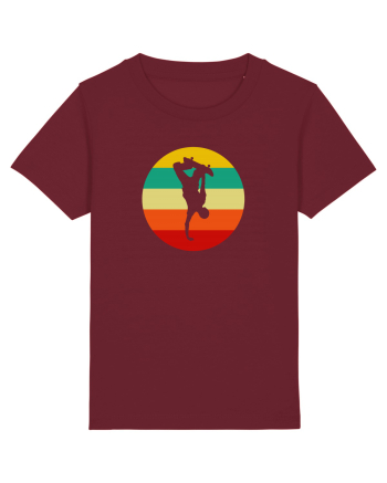 Retro Skateboarding Sunset - Skater For Life Burgundy