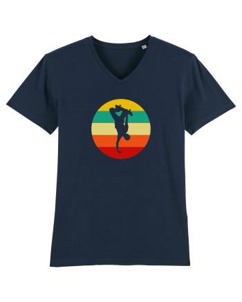 Retro Skateboarding Sunset - Skater For Life French Navy