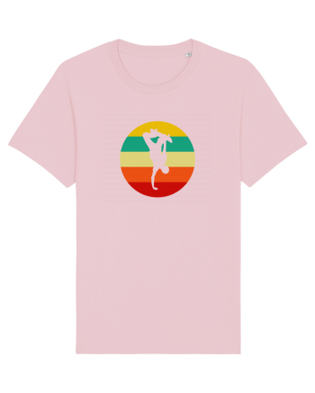 Retro Skateboarding Sunset - Skater For Life Cotton Pink