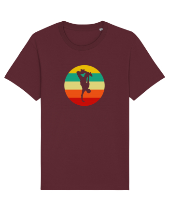 Retro Skateboarding Sunset - Skater For Life Burgundy