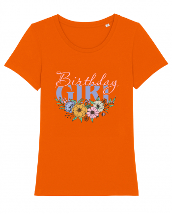 Birthday Girl Bright Orange