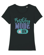 Birthday Mode On Tricou mânecă scurtă guler larg fitted Damă Expresser