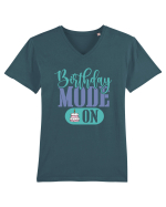 Birthday Mode On Tricou mânecă scurtă guler V Bărbat Presenter