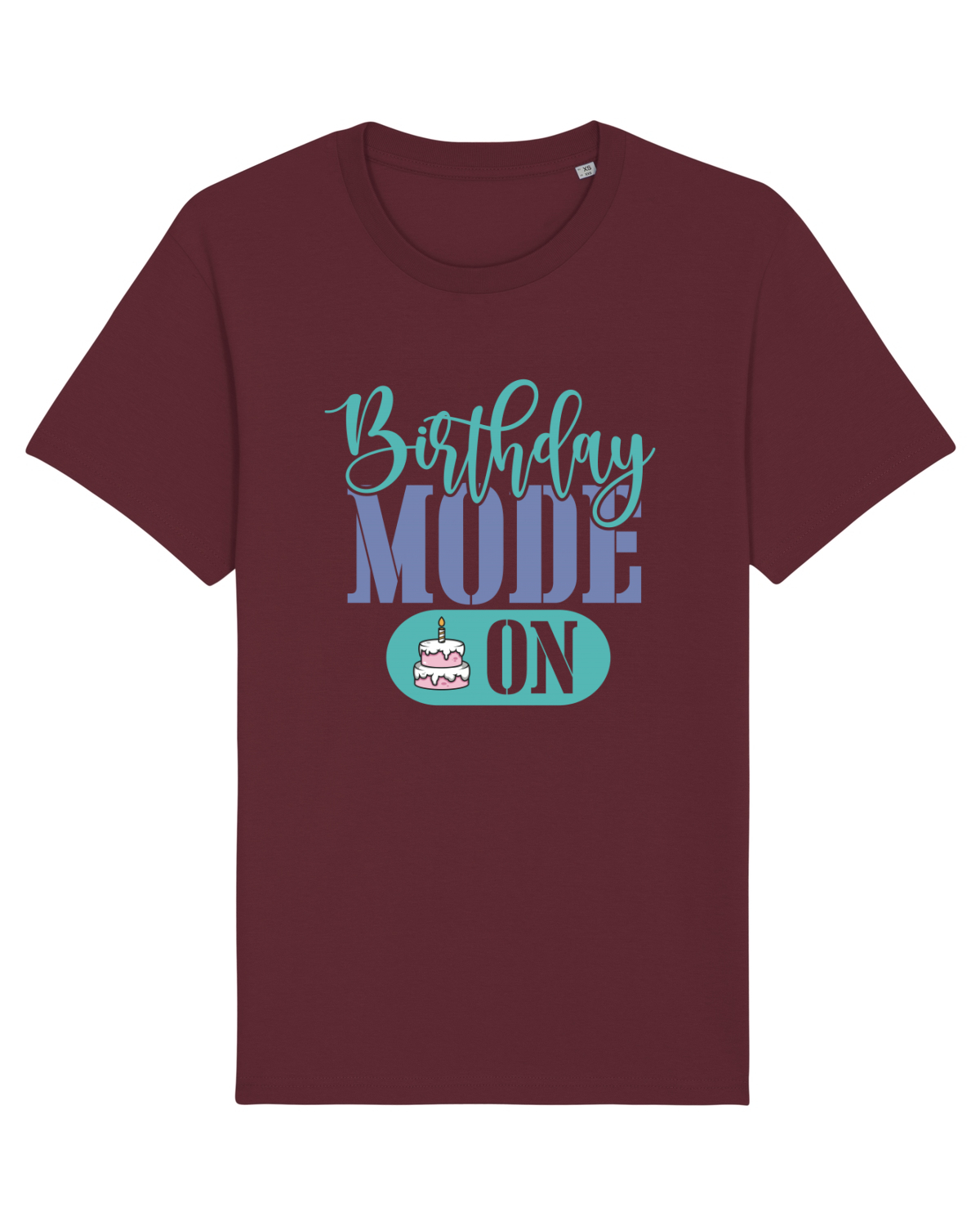 Tricou mânecă scurtă Unisex Rocker Burgundy