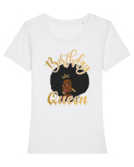 Birthday Queen Tricou mânecă scurtă guler larg fitted Damă Expresser
