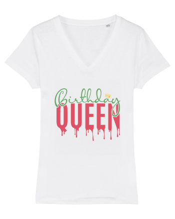 Birthday Queen White