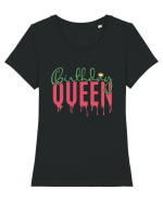 Birthday Queen Tricou mânecă scurtă guler larg fitted Damă Expresser