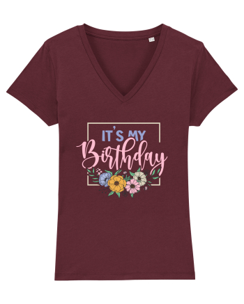 It's My Birthday Burgundy