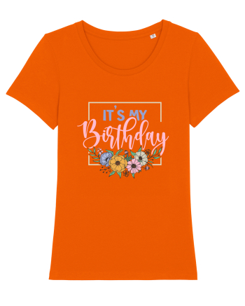 It's My Birthday Bright Orange