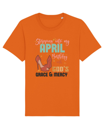 Stepping Into My April Birthday Bright Orange