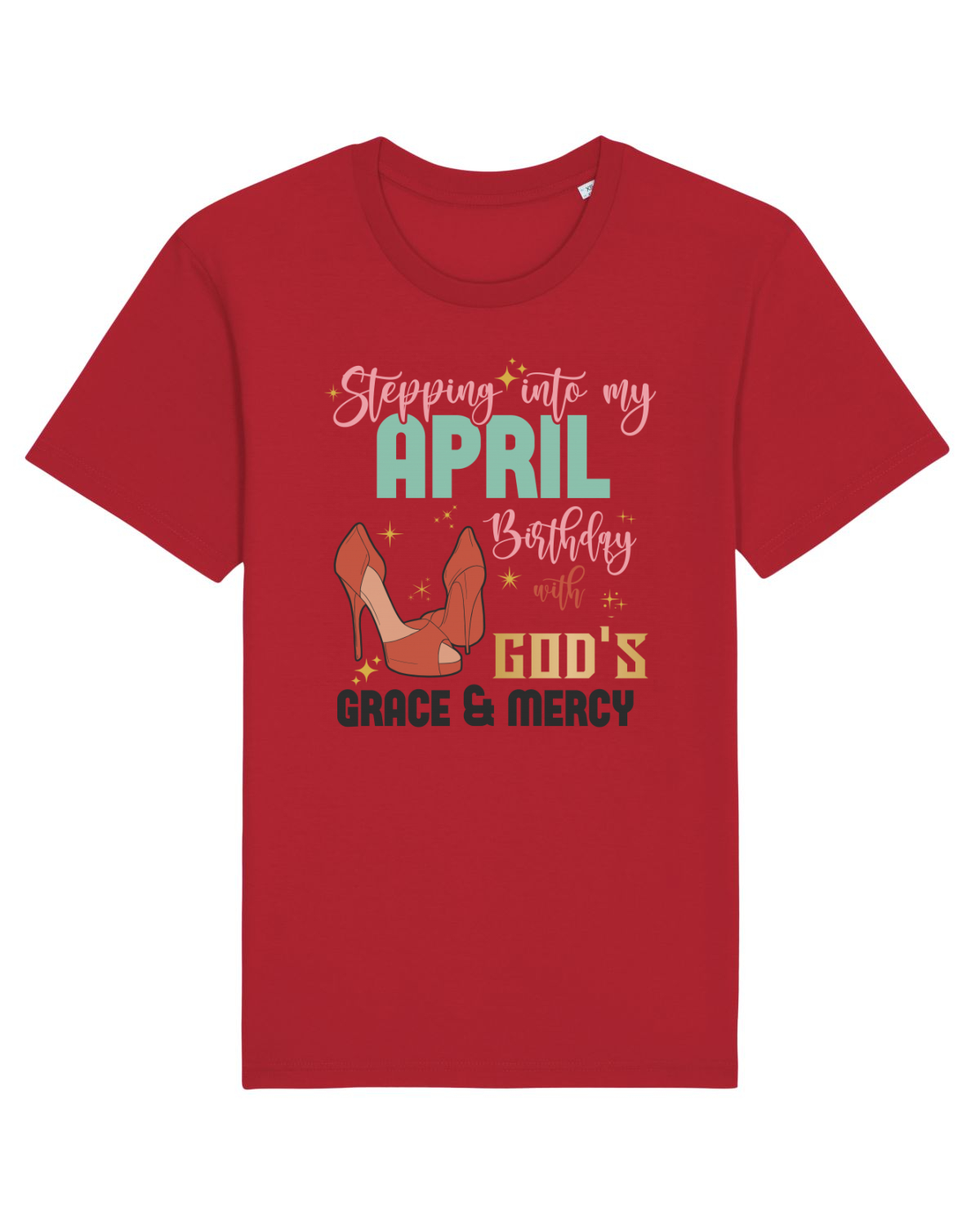 Tricou mânecă scurtă Unisex Rocker Red