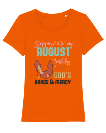 Stepping Into My August Birthday Bright Orange