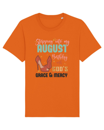 Stepping Into My August Birthday Bright Orange