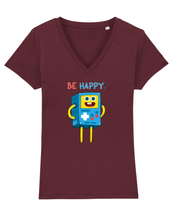 Be Happy! Burgundy