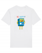 Be Happy! Tricou mânecă scurtă Unisex Rocker