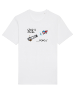 Când o zbura... porcu' Tricou mânecă scurtă Unisex Rocker