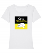 Cats for Dummies Tricou mânecă scurtă guler larg fitted Damă Expresser