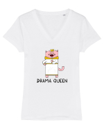 Drama Queen Tricou mânecă scurtă guler V Damă Evoker