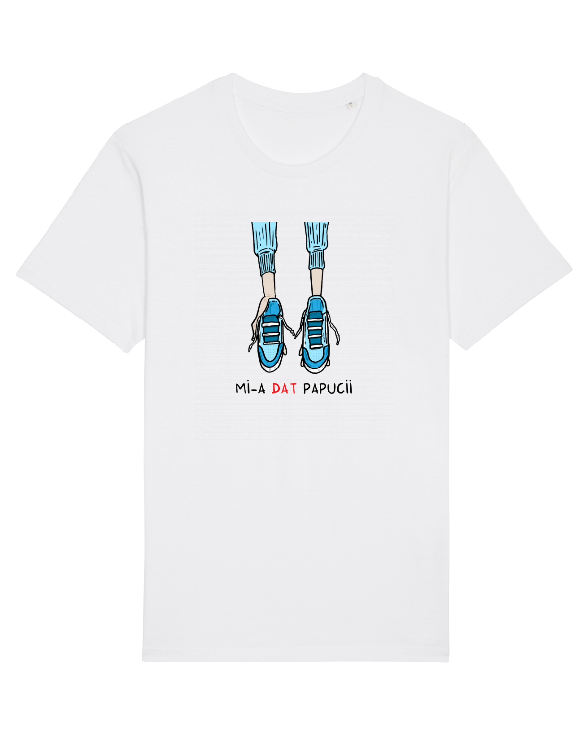 Tricou mânecă scurtă Unisex Rocker White