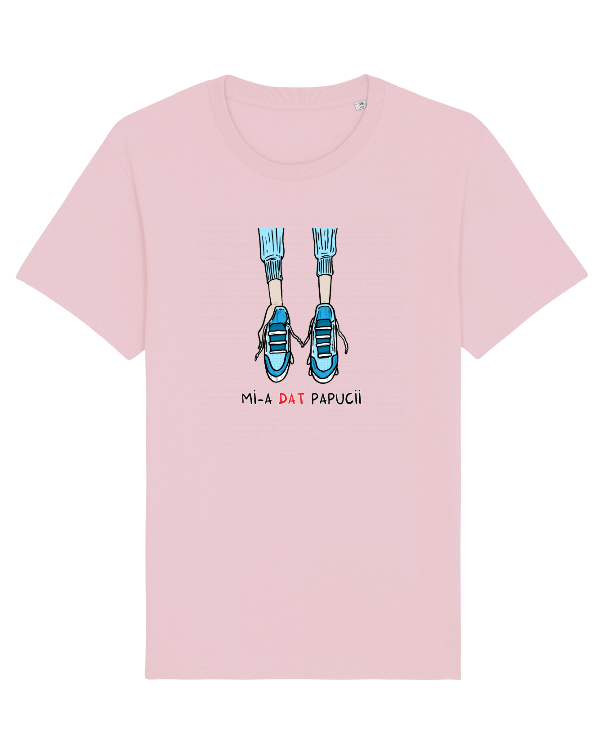 Tricou mânecă scurtă Unisex Rocker Cotton Pink
