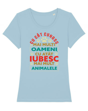 Iubesc animalele Sky Blue