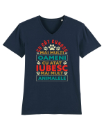 Iubesc animalele Tricou mânecă scurtă guler V Bărbat Presenter