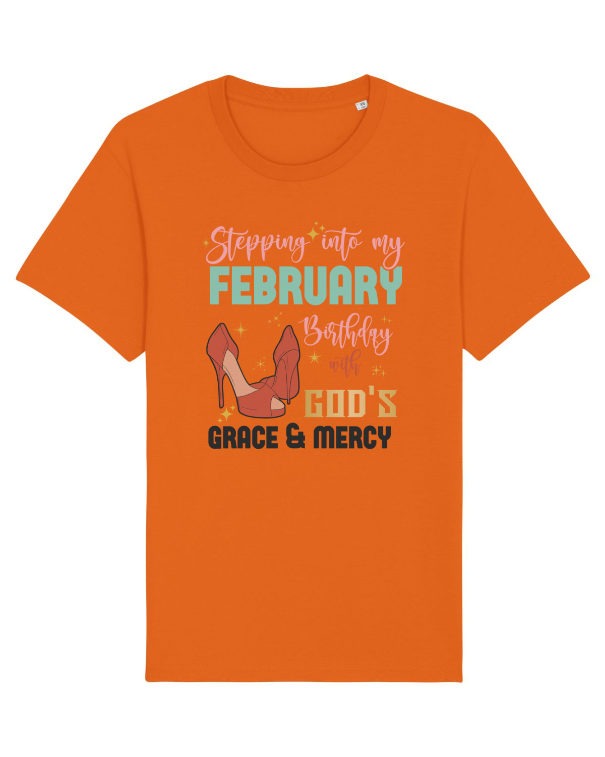Tricou mânecă scurtă Unisex Rocker Bright Orange