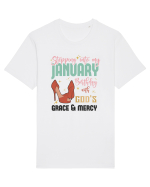 Stepping Into My January Birthday Tricou mânecă scurtă Unisex Rocker