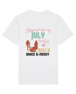 Stepping Into My August Birthday Tricou mânecă scurtă Unisex Rocker