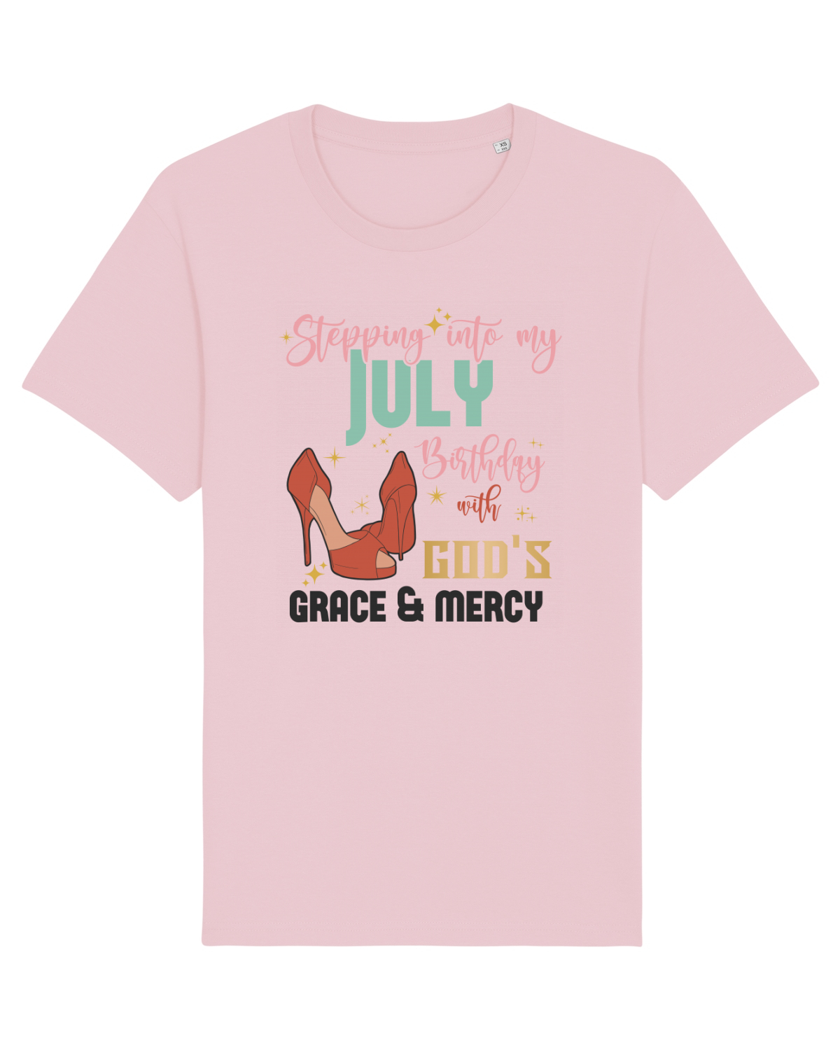 Tricou mânecă scurtă Unisex Rocker Cotton Pink