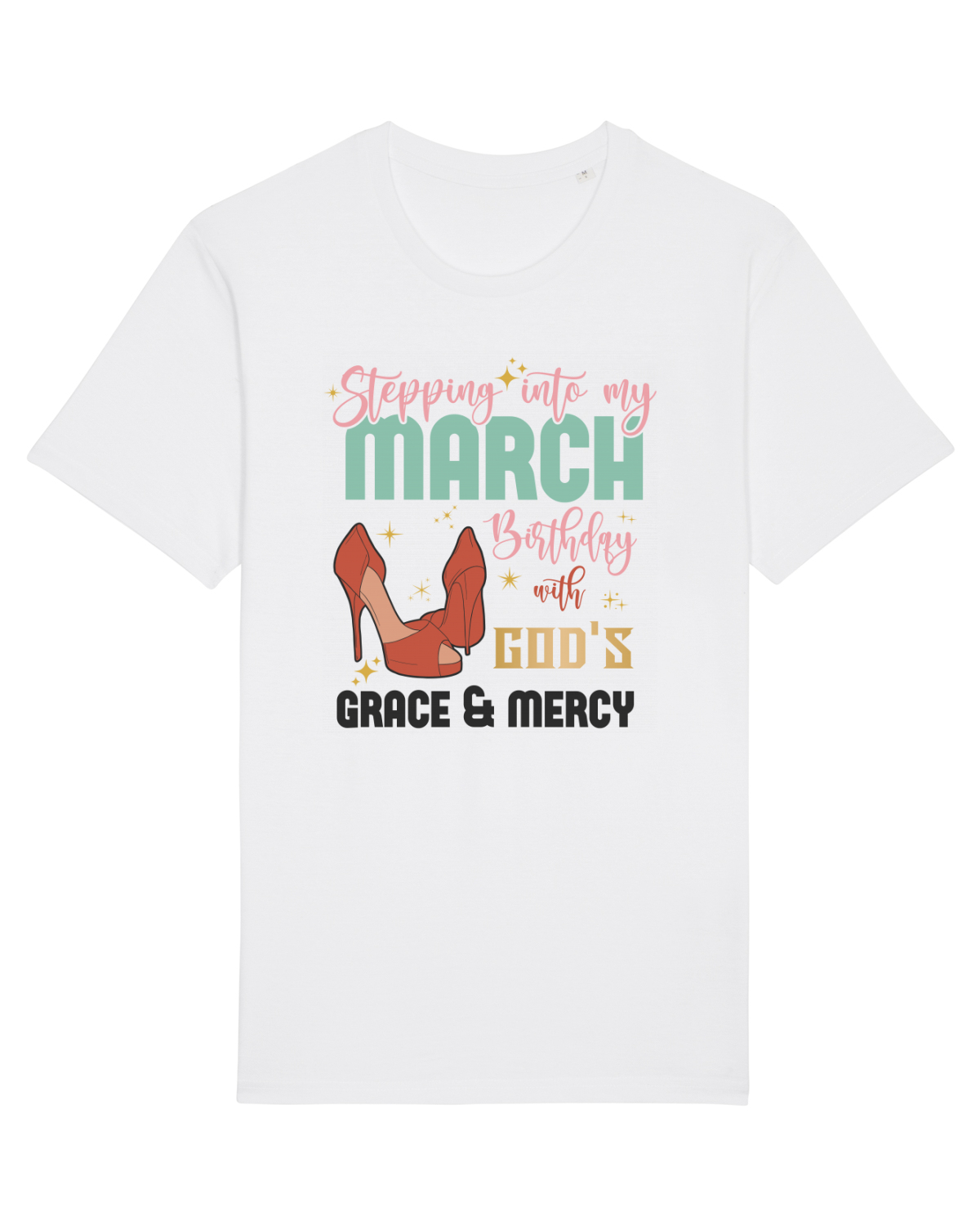 Tricou mânecă scurtă Unisex Rocker White