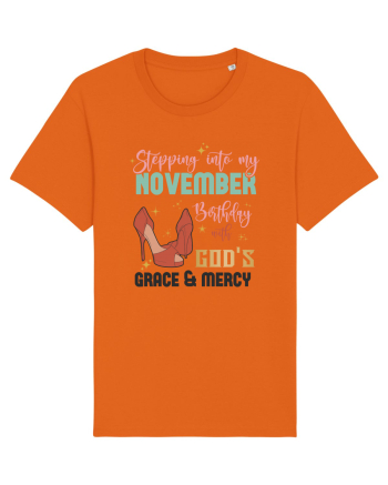 Stepping Into My November Birthday Bright Orange