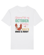 Stepping Into My October Birthday Tricou mânecă scurtă Unisex Rocker
