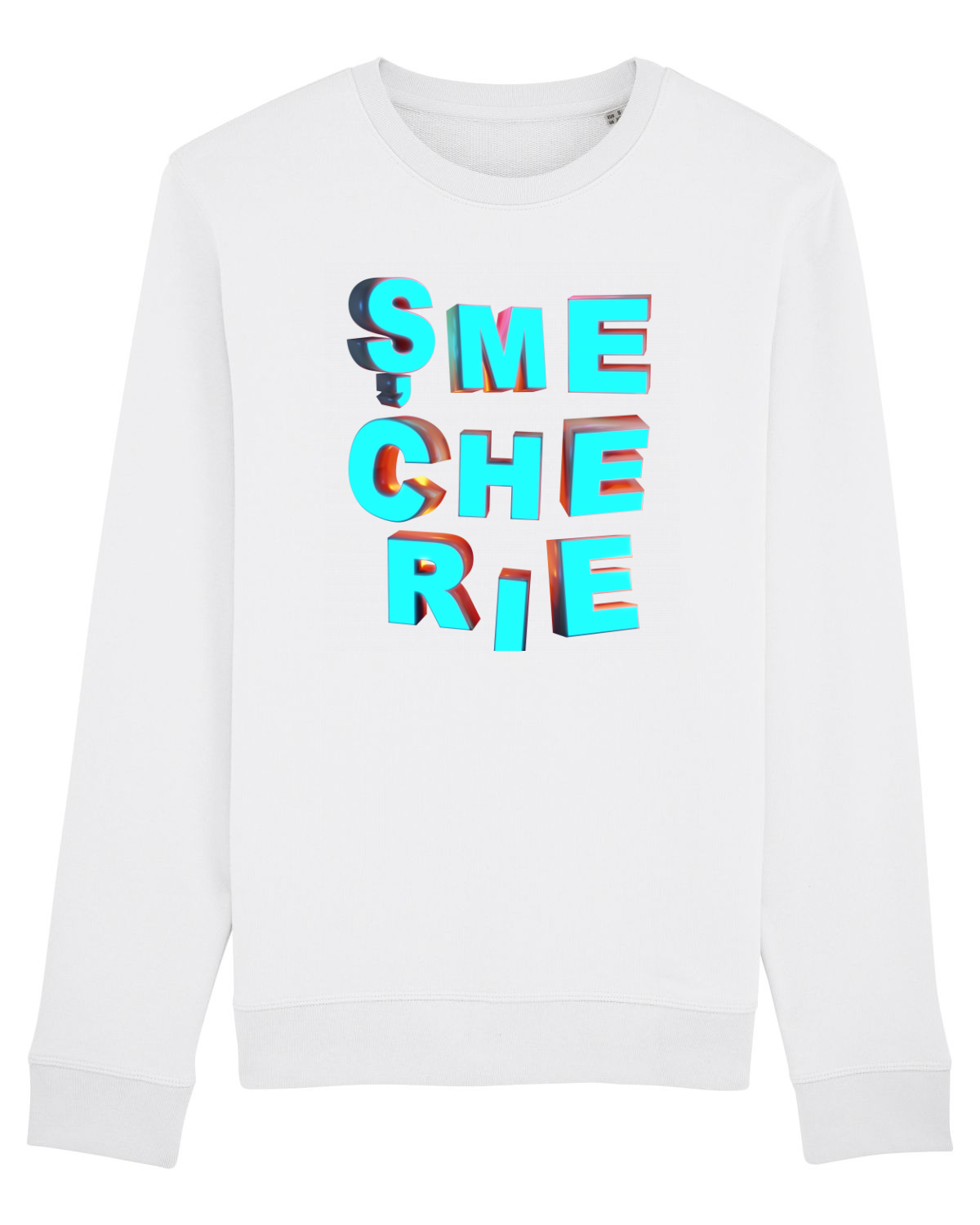 Bluză mânecă lungă Unisex Rise White