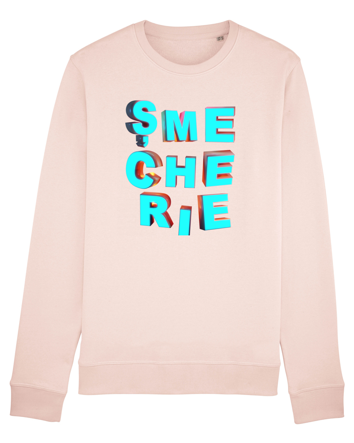 Bluză mânecă lungă Unisex Rise Candy Pink
