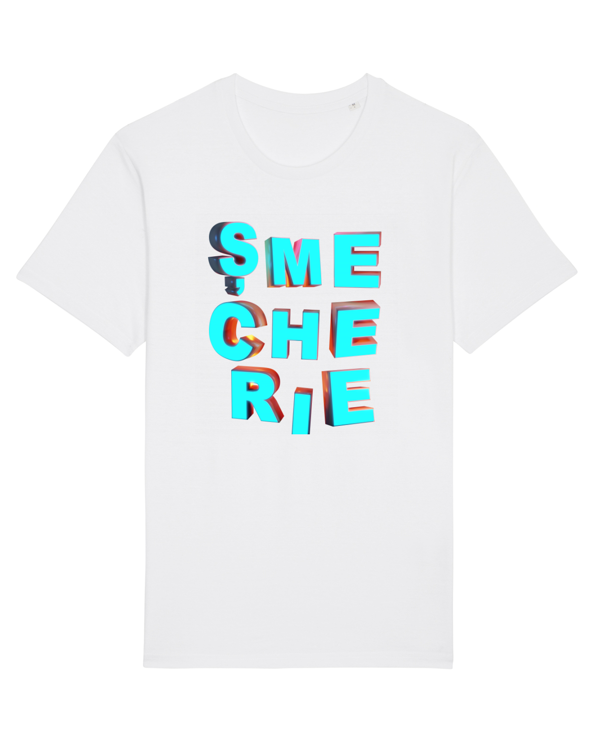Tricou mânecă scurtă Unisex Rocker White