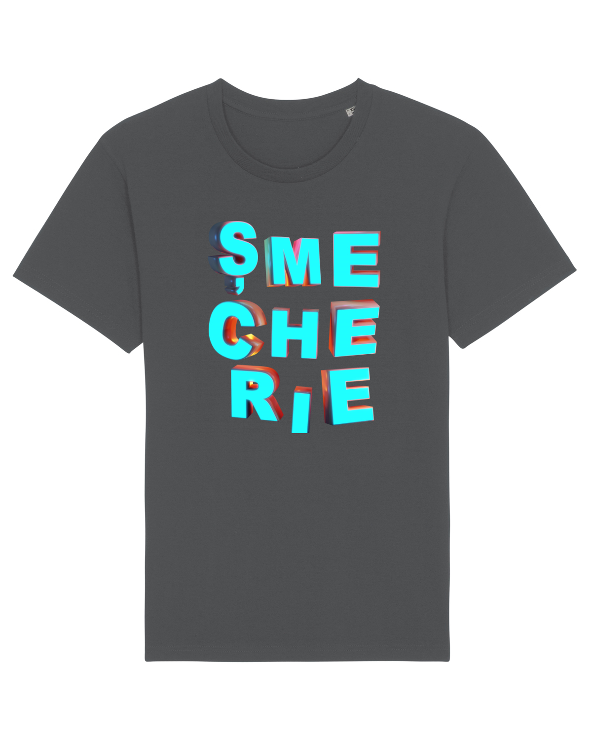 Tricou mânecă scurtă Unisex Rocker Anthracite